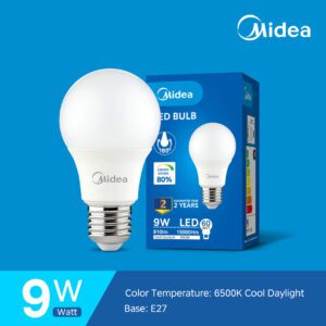 Midea Ampoule LED 9W E27 Blanc froid 6500K